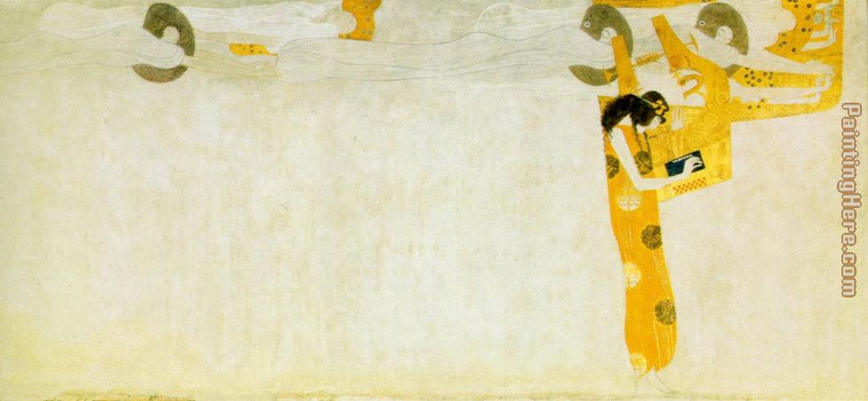 Gustav Klimt Entirety of Beethoven Frieze left7
